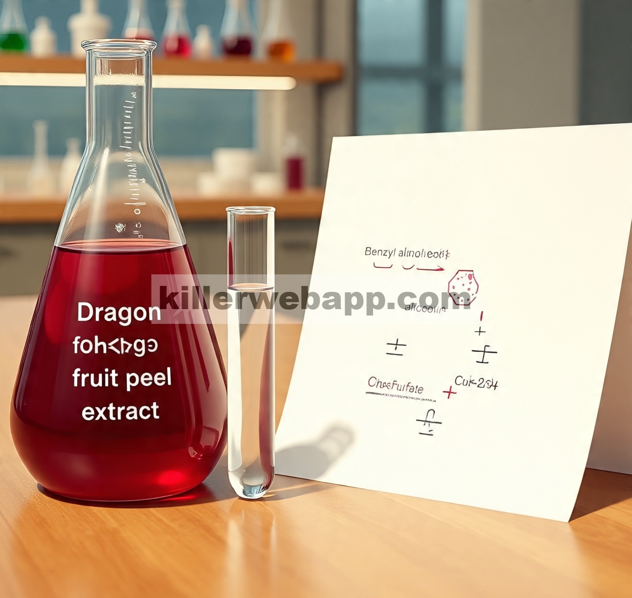 Fitosintesis katalis magnetik CuFe 2 O 4 menggunakan ekstrak kulit buah naga untuk oksidasi selektif benzil alkohol menggunakan persulfat pada suhu kamar